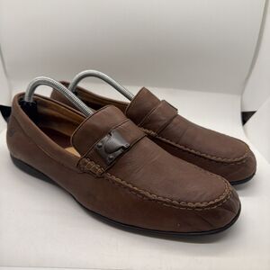 Born Crown Men’s Leather Slip On Casual Comfort Driving Shoes Size 9.5